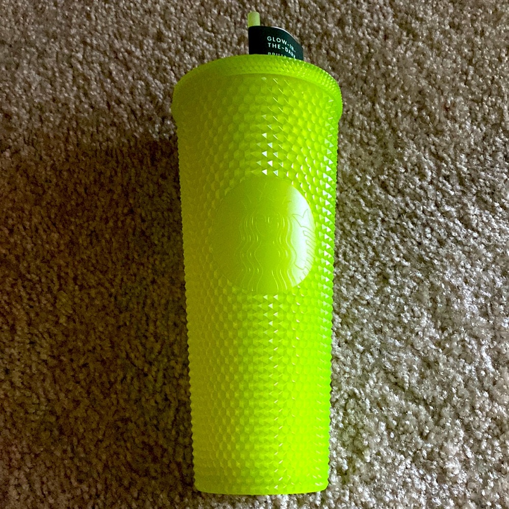 Starbucks venti glow in dark studded tumbler NWT